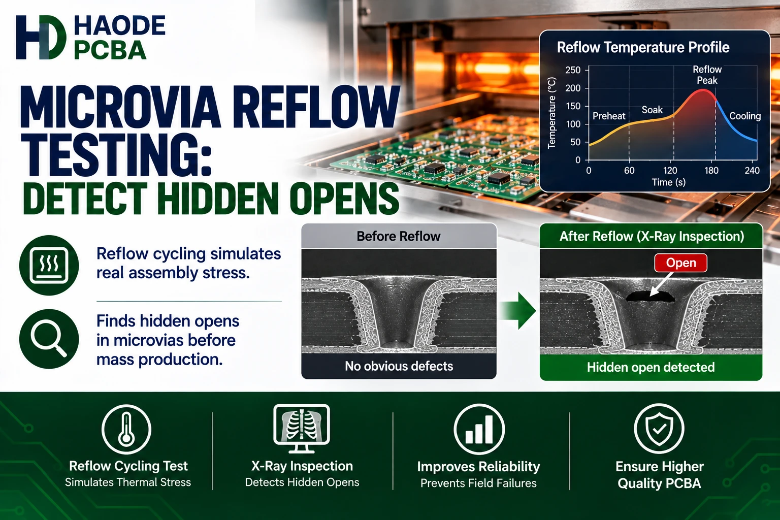 Microvia Reflow Testing