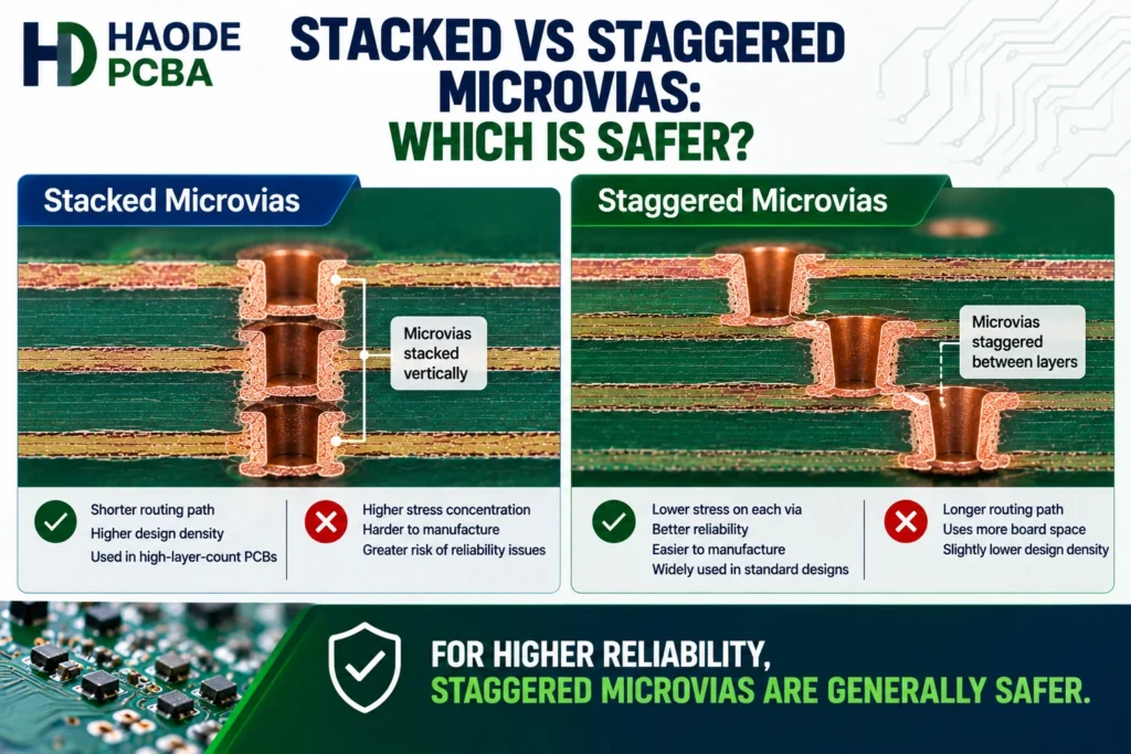 Stacked Vs Staggered Microvias