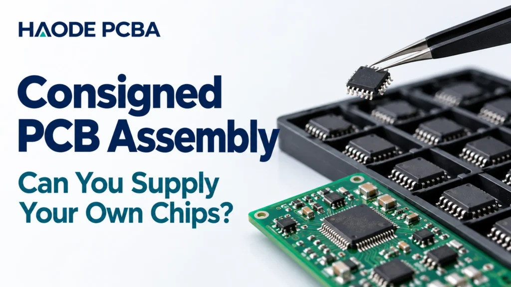 Consigned PCB assembly with customer-supplied chips and factory-sourced components